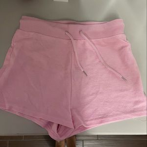 Pink terry cloth shorts from tiger mist